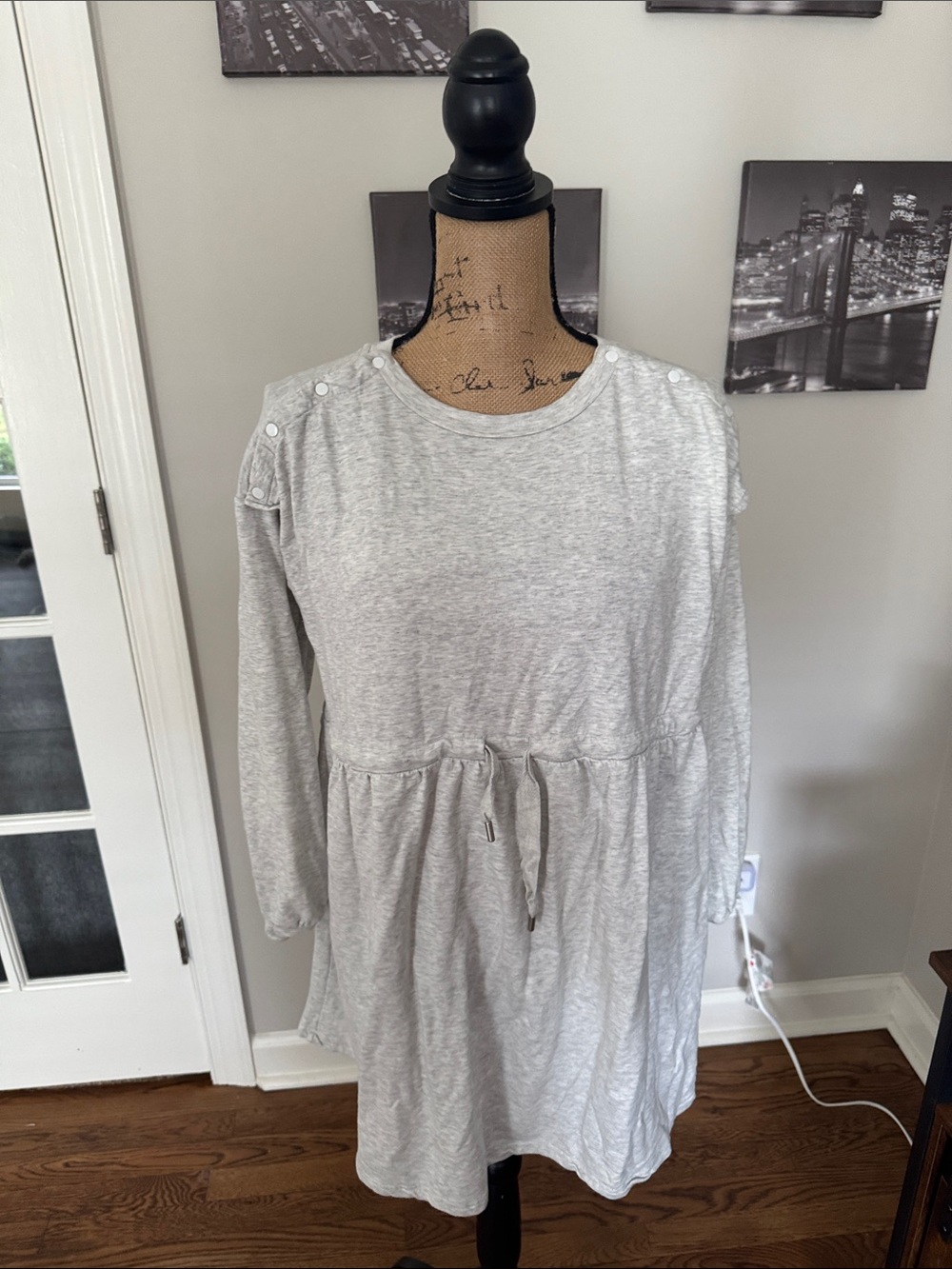 Seraphine Light Gray Knit Tunic